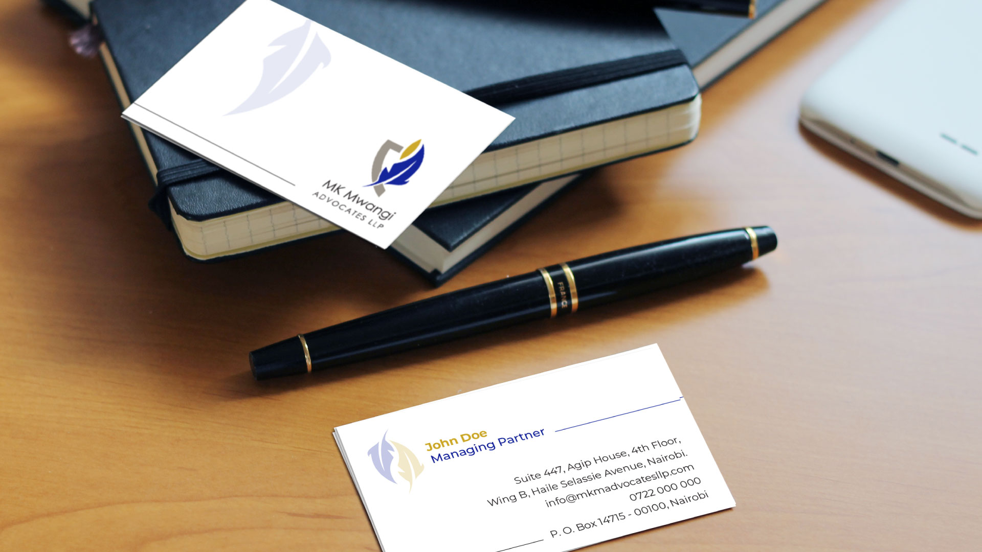 Marketing Collateral, Business Cards for a Law Firm in Kenya